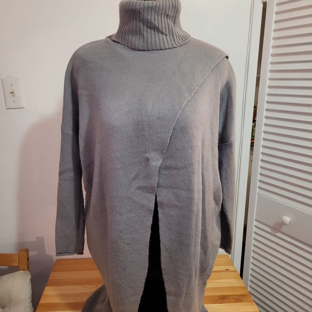 Lane Bryant Charcoal Cowl Neck Sweater